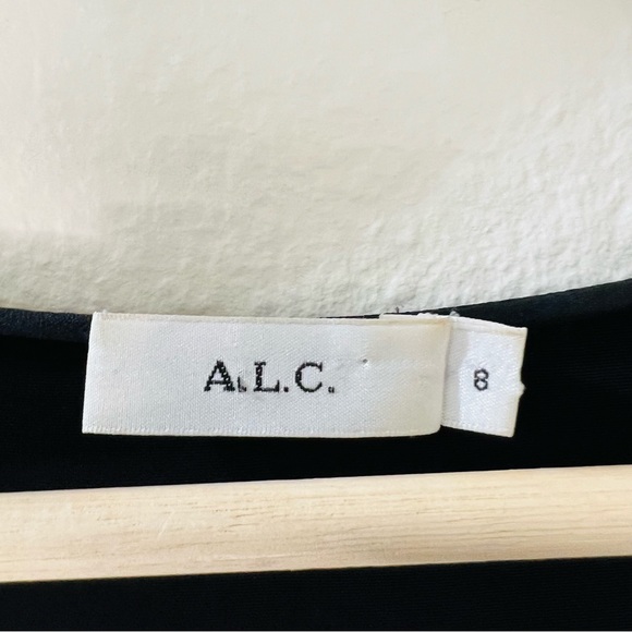 A.L.C. Baxley Buckle Strap Tank Top in Black Size 8 - Picture 6 of 7